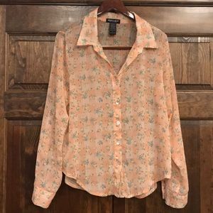 About A Girl - Anthropologie brand floral blouse